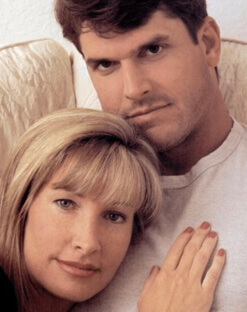 Miah Harbaugh with her ex-husband, Jim Harbaugh.